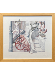 Iassen Ghiuselev Framed Giclee Print Pinocchio Ch XVIII All Animals